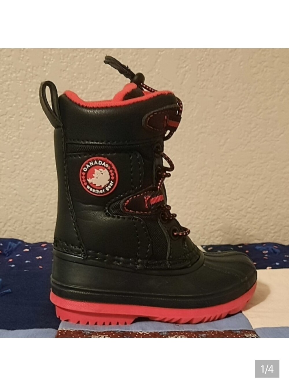 NEW WITHOUT TAGS TODDLERS SIZE 6M "CANADA WEATHER GEAR" WATERPROOF WINTER BOOTS